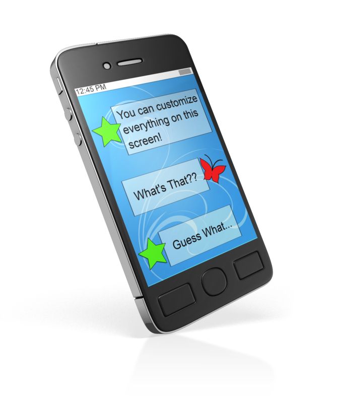 This Presentation Clipart shows a preview of Smart Phone Custom Block